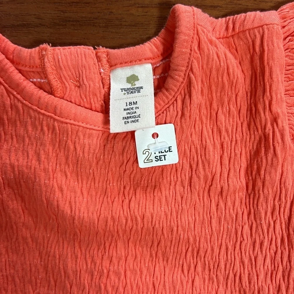 Tucker + Tate 2 Piece Set Orange Amber Size 18 Months